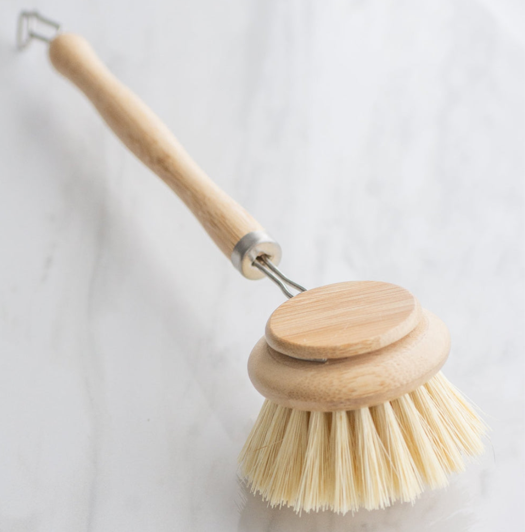 Handled Dish Brush with Stiff Bristles